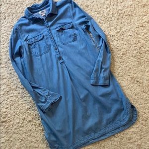 Old Navy Chambray Utility Shirt Dress